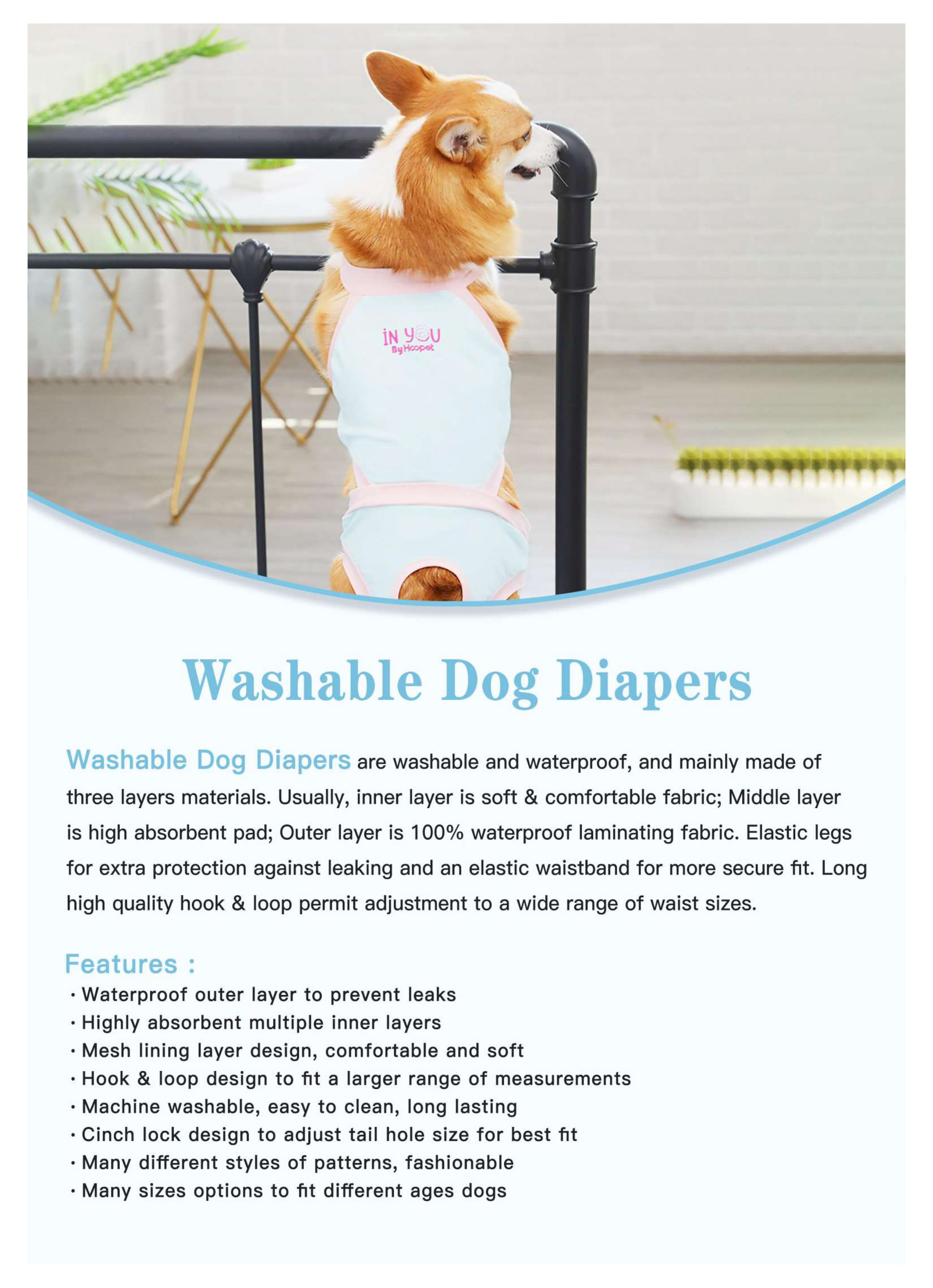 Pet Washable Diapers Pet Washable Diapers